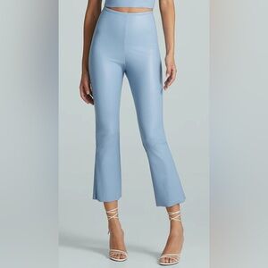 Commando | NWT Faux Leather Crop Flare Leggings in Vintage Blue L